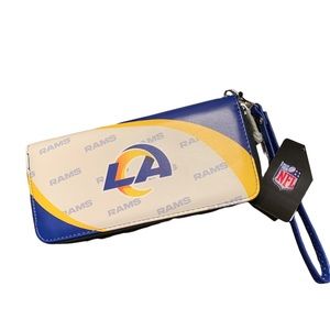 LA Rams wallet Zipper organizer Rams Wallet official NFL NWT women’s Rams wallet